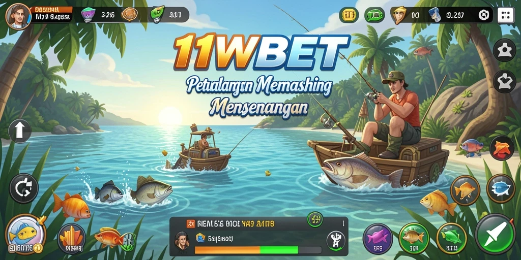 Gameplay mendebarkan di 11WBET saat menangkap ikan.