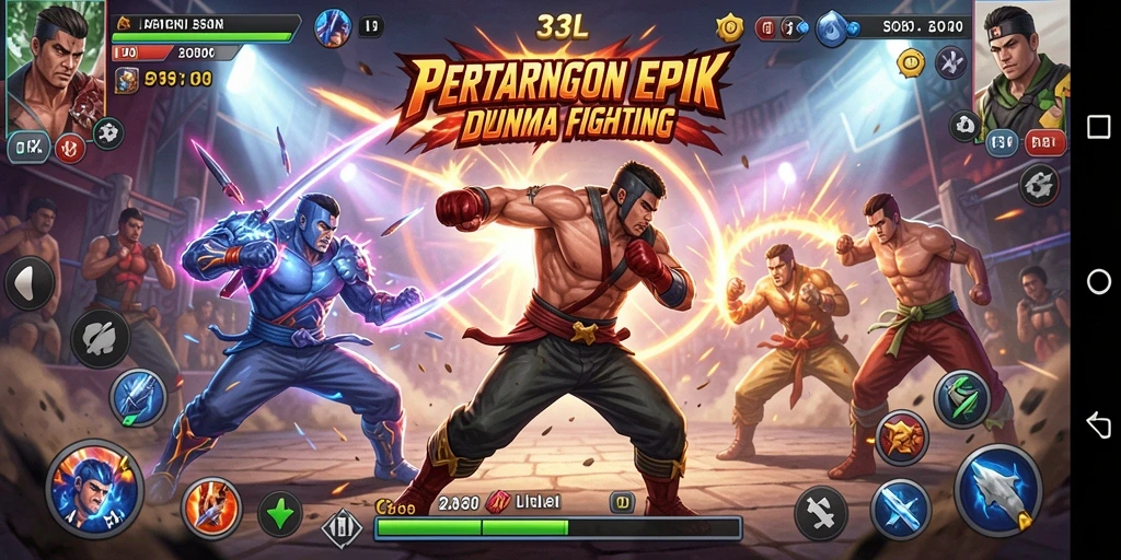 Gameplay seru dalam 33L dengan pertarungan karakter yang menegangkan.