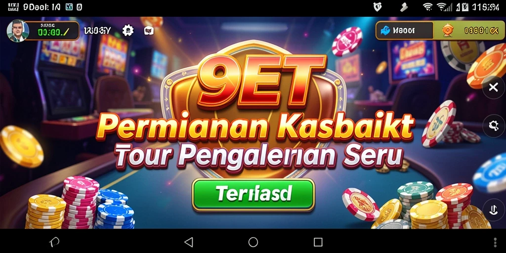 Tampilan gameplay seru di 9ET dengan berbagai permainan Kasino.