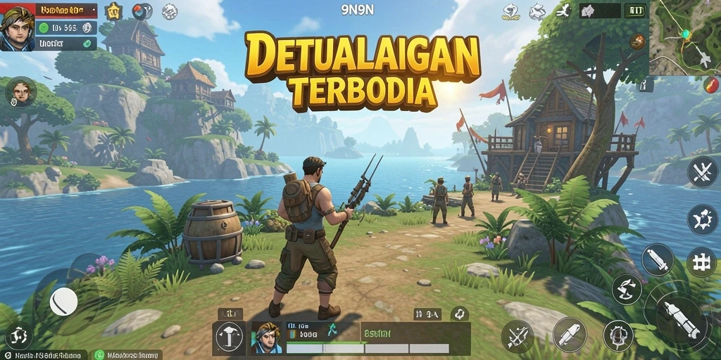 Menampilkan aksi seru dalam dunia Open World 9N9N.