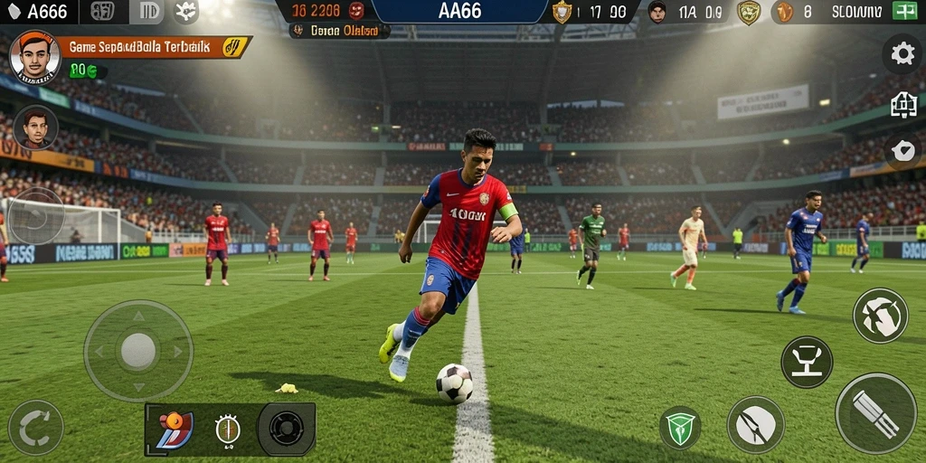 Screenshot gameplay dari AA666 yang menunjukkan aksi seru di lapangan.