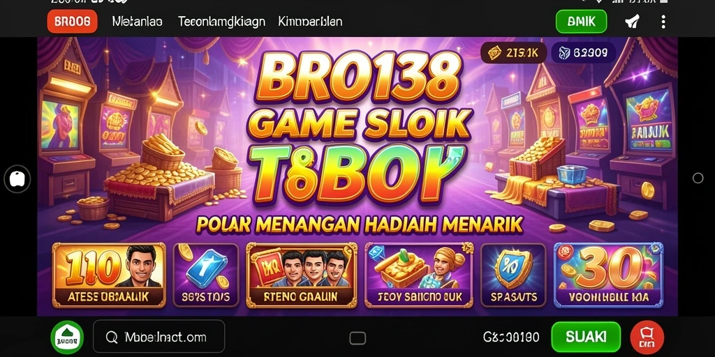 Screenshot utama BRO138 yang menampilkan gameplay Slot yang seru.