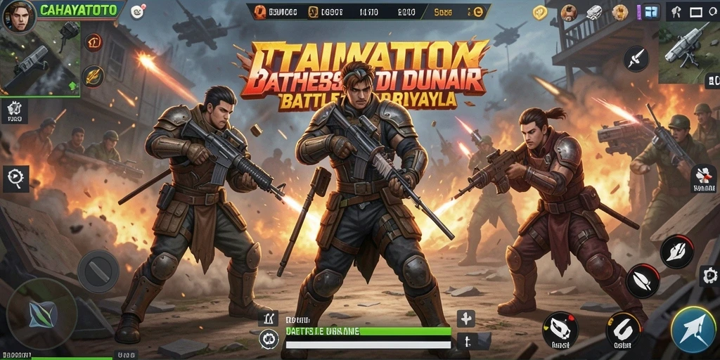 Gameplay seru CAHAYATOTO dalam aksi pertempuran Battle Royale.