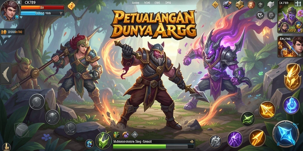 Screenshot dari gameplay ARPG CK789 yang menegangkan.