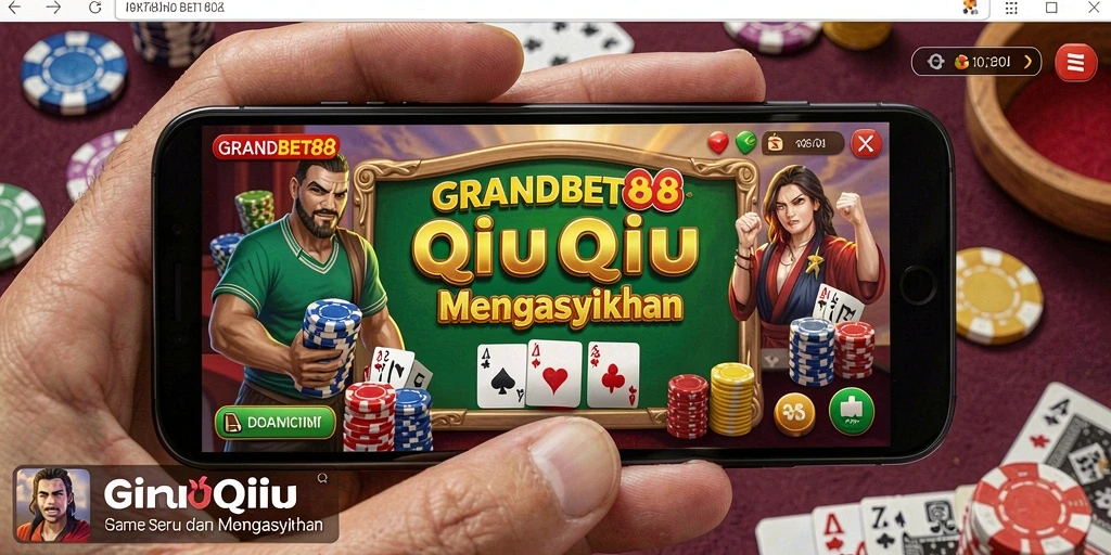 Screenshot gameplay QiuQiu yang seru dan interaktif.