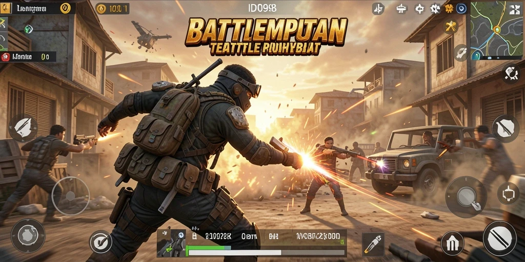 Gameplay seru dengan aksi Battle Royale memukau dari ID098.