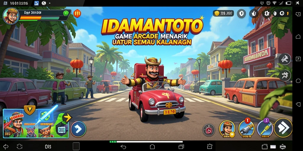 Tampilan gameplay seru dan penuh aksi di IDAMANTOTO.