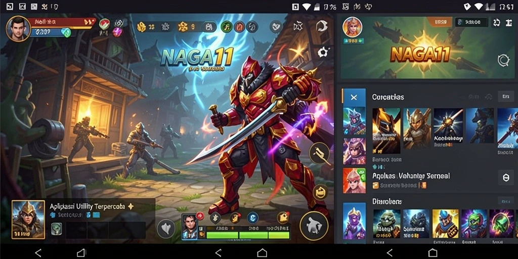 Tampilan utama NAGA11 dengan fitur-fitur Utility yang lengkap.