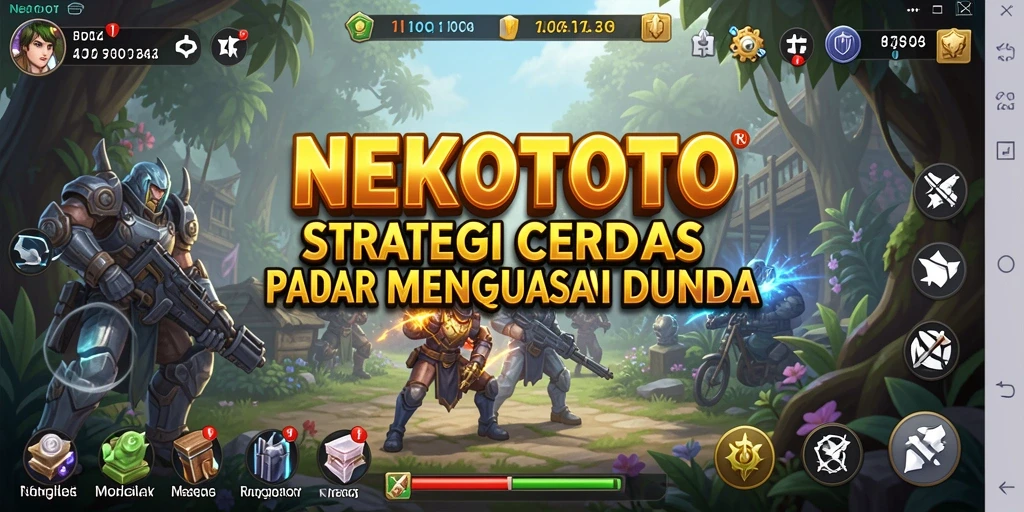 Tampilan gameplay unik dan seru dari NEKOTOTO.