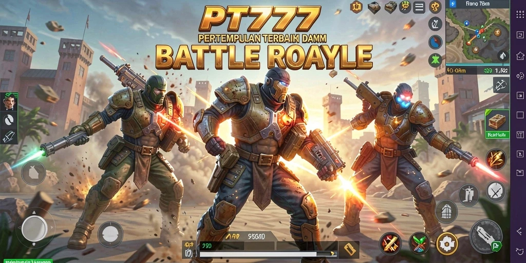 Gameplay PT777 menegangkan dengan pertempuran seru dan strategi tinggi.
