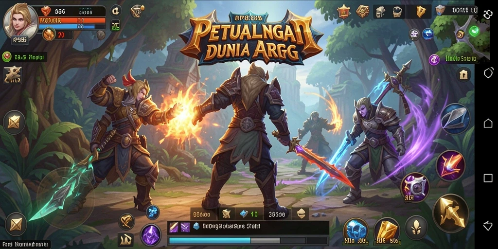 Gameplay RP886 yang epik dalam dunia ARPG.