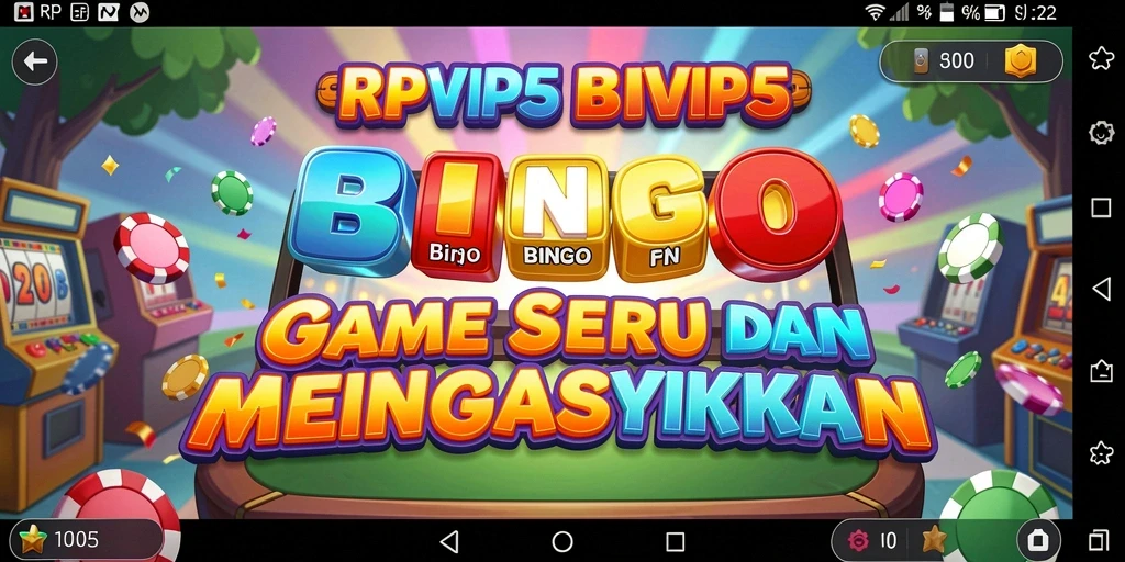 Tampilan gameplay RPVIP5 yang menarik dan interaktif dalam permainan Bingo.