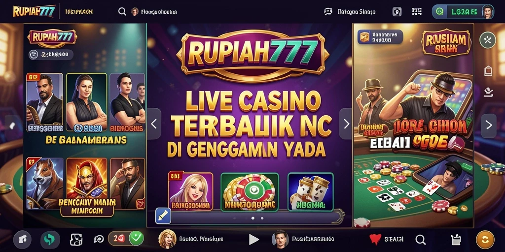 Tampilan gameplay menarik dari aplikasi Live Casino RUPIAH777.