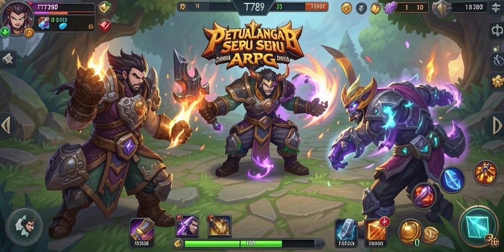 Tampilan gameplay ARPG yang mendebarkan dalam TT789.
