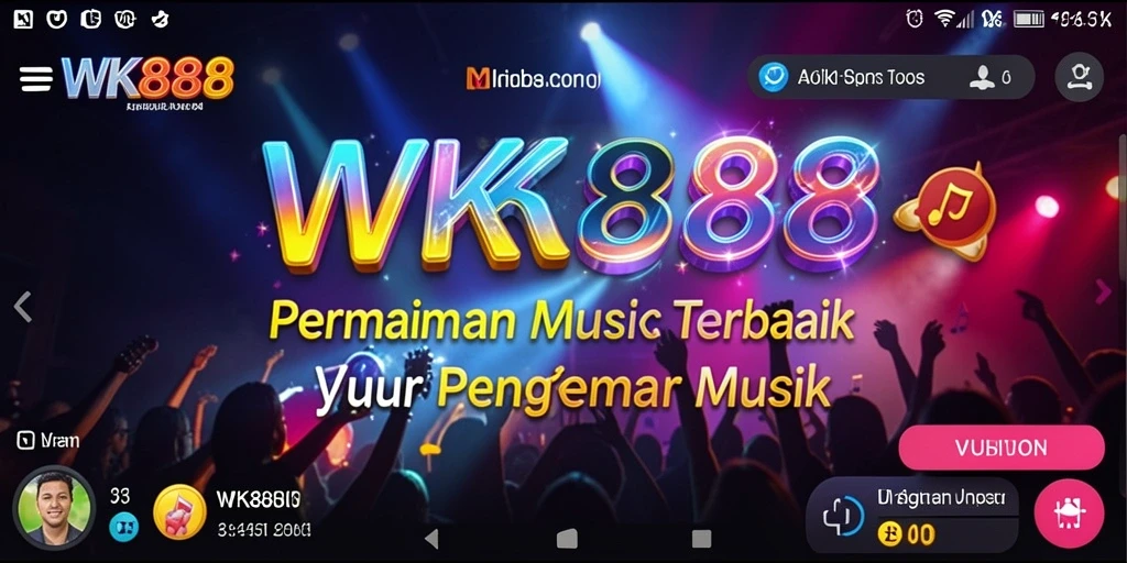Tampilan gameplay WK888 yang seru dan interaktif dengan berbagai lagu.